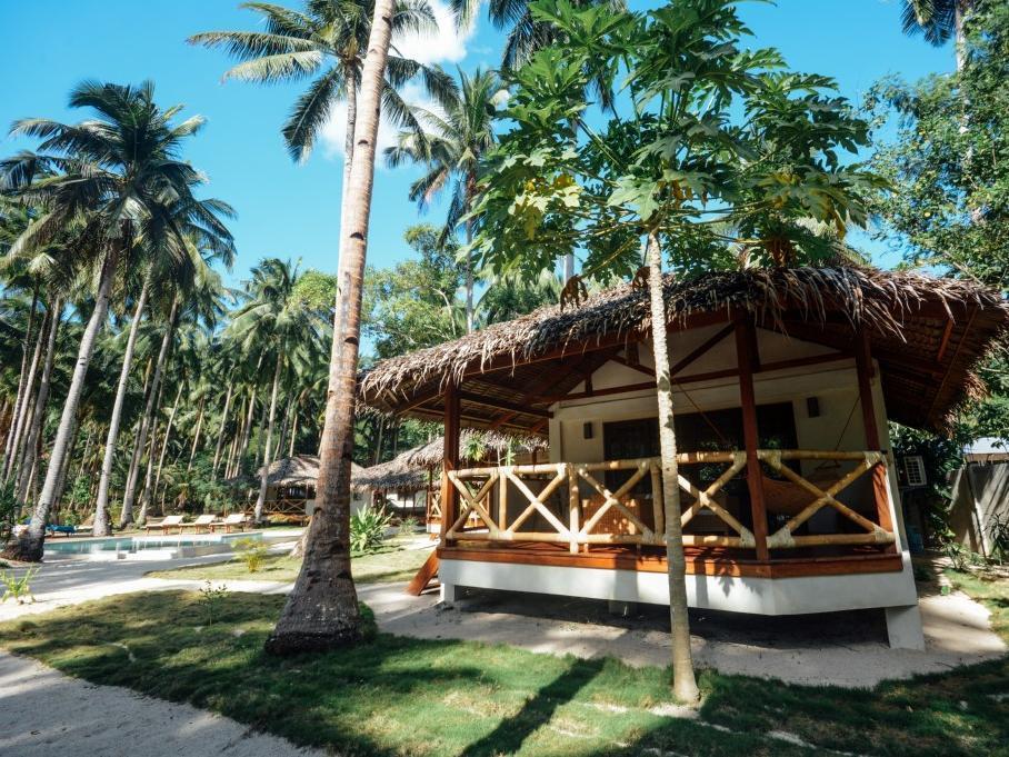 El Nido Mahogany Beach Bagian luar foto