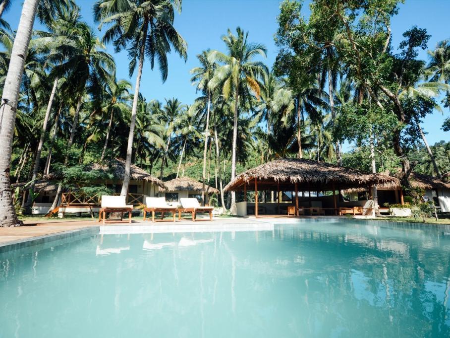 El Nido Mahogany Beach Bagian luar foto